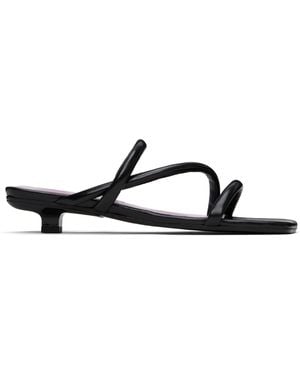 BY FAR ブラック Morena Nappa Leather ヒールサンダル