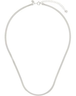 Maria Black Mio Chain Necklace - White