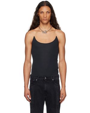 Y. Project Invisible Strap Tank Top - Black