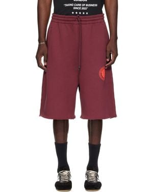 Lu'u Dan Burgundy Zoku Shorts - Red