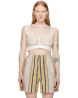 Bode Off- Duet Tank Top - Natural