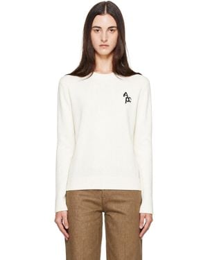 A.P.C. Off- Sonia Jumper - White