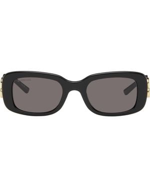 Balenciaga Rectangular Sunglasses - Black