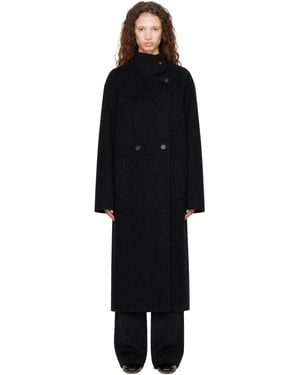 Lisa Yang Doublé Button Coat - Black