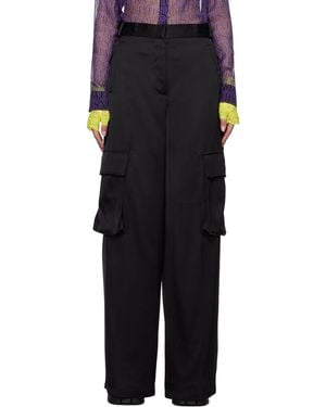 Versace カーゴポケット トラウザーズ - ブラック