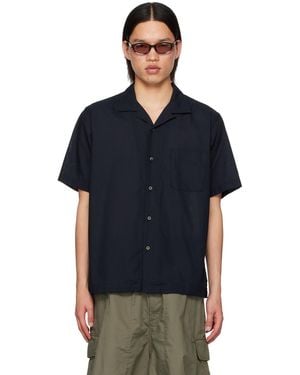 Nanamica Open Collar Shirt - Black