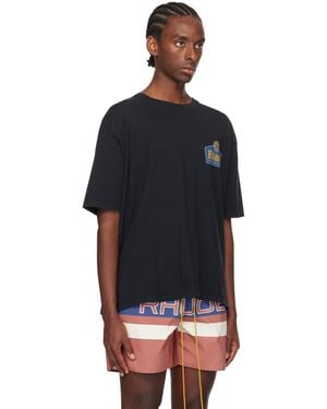 【関税込み】Rhude SSENSE限定 ブラック Grand Cru Tシャツ Rhude Ssense Exclusive Black 'grand Cru' T-shirt | ModeSens