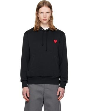COMME DES GARÇONS PLAY Emblem Heart' Hoodie - Black