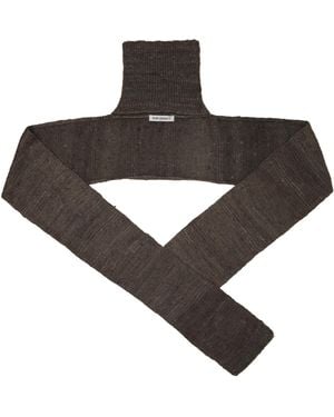 Our Legacy Taupe Mock Scarf - Brown