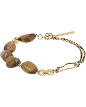 Dries Van Noten Beaded Stone Bracelet - Black