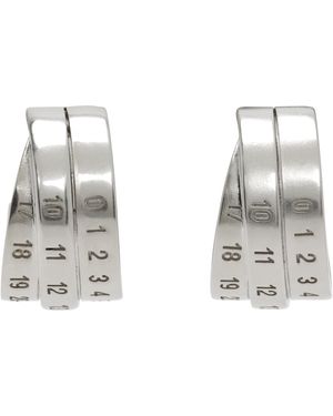MM6 by Maison Margiela Numeric Earrings - Black