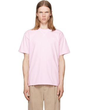 Givenchy Contour Seam Contrasted Stitch T-Shirt - Pink