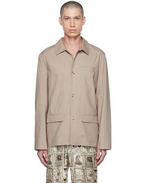 Nanushka Taupe Jao Shirt - Multicolour