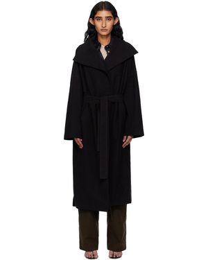 GIA STUDIOS Manteau Long Grace Noir
