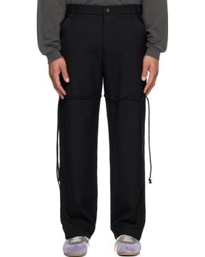 Song For The Mute Gabardine Dress Trousers - Black