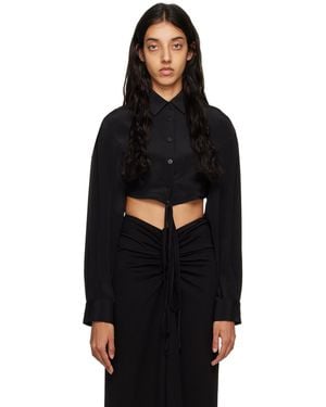Christopher Esber Cropped Shirt - Black