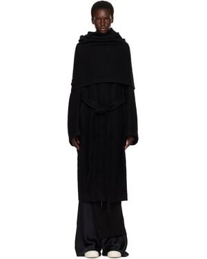 Rick Owens Tower Dagger Robe Coat - Black