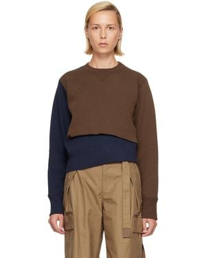 Sacai Sponge Sweat Sweatshirt - Brown