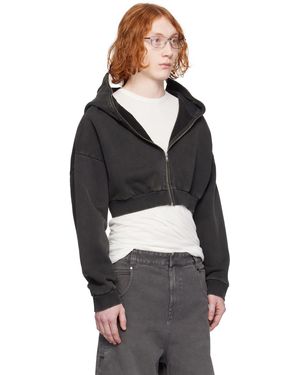 Entire studios Cropped Full Zip Hoodie in Black for Men | Lyst Entire studios Cropped Full Zip Hoodie in Black for Men | Lyst