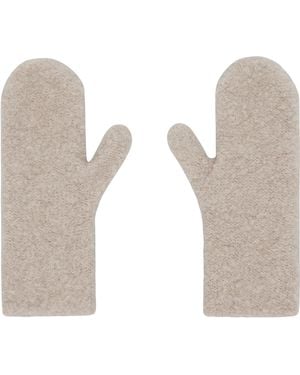 The Row Ladislas Mittens - White