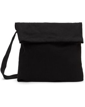 Our Legacy Washed Denim Sling Messenger Bag - Black
