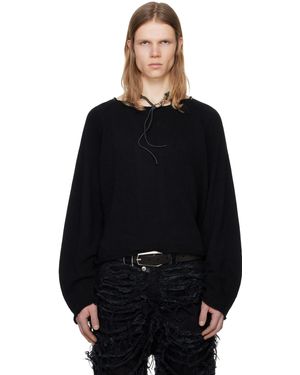 SWAMPGOD ブラック Hand Knit Basic セーター