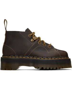 Dr. Martens Church Arc Platform Monkey Boots - Black