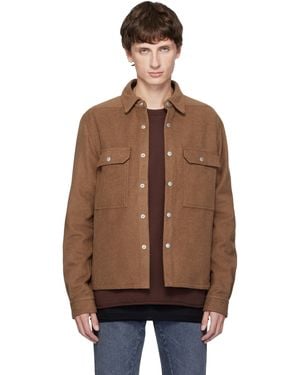 Rick Owens Concordians Cropped Overshirt - Brown