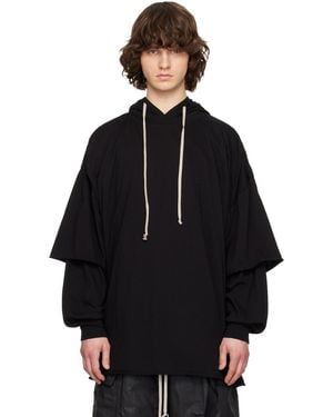 Rick Owens Temple Tommy Hustler Hoodie - Blue