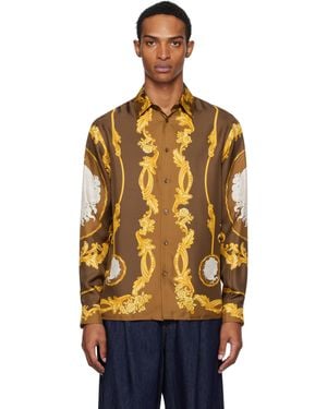 Versace Cameo Silk Shirt - Orange