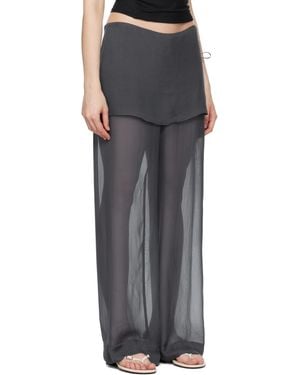 PALOMA WOOL｜SLACKS (Sienna (TV4003-134)) SIENNA-Low waist relaxed pants with frayed waistband and