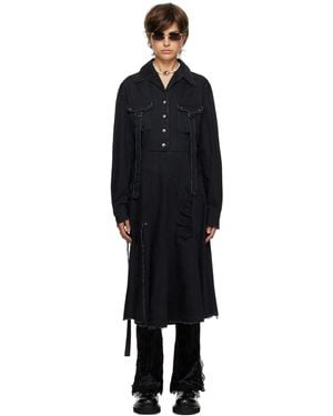 lesugiatelier Cargo Midi Dress - Black