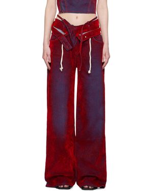 OTTOLINGER Red Double Fold Jeans