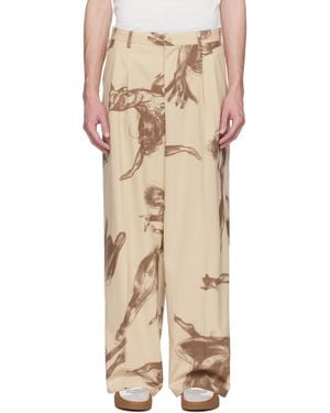 Kidsuper Trapeze Suit Pants - Natural