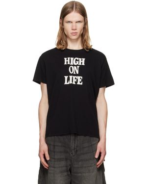 R13 'High On Life' Boy T-Shirt - Black