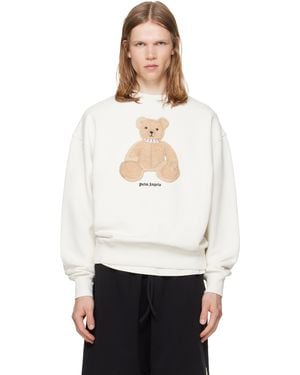 Palm Angels Off- Bear Sweatshirt - White