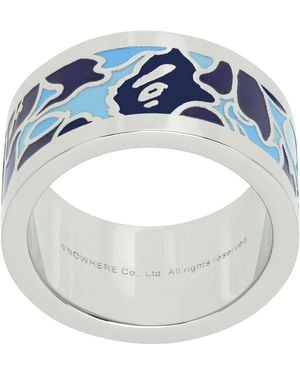 A Bathing Ape Abc Camo Ring - Blue