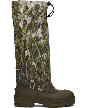 ROA Bottes Hautes Kaki À Bout Et Trépointe Recouverts De Caoutchouc