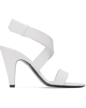 Alaïa Cone Heeled Sandals - White