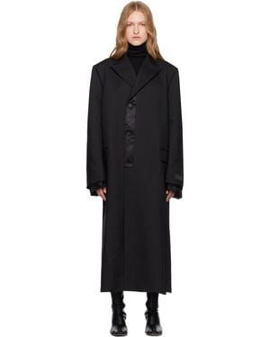 MM6 by Maison Martin Margiela ツイル コート - ブラック