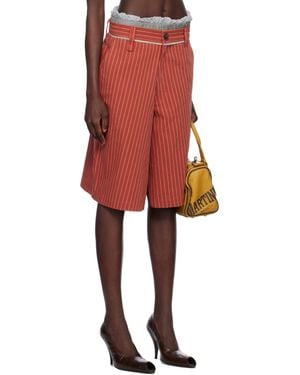 Martine Rose カーキ Twisted Skate ショートパンツ ナチュラル
