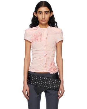 Fanci Club Bindweeds Silk Top - Black