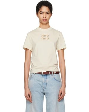 Miu Miu Jersey T-Shirt - Multicolour