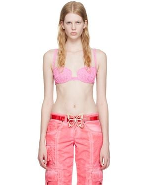 Blumarine スカラップ ブラ - ピンク
