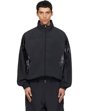Vetements Taped Track Jacket - Black