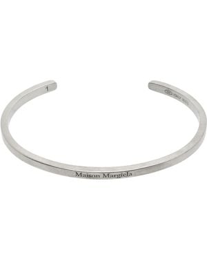 Maison Margiela Logo Cuff Bracelet - Black