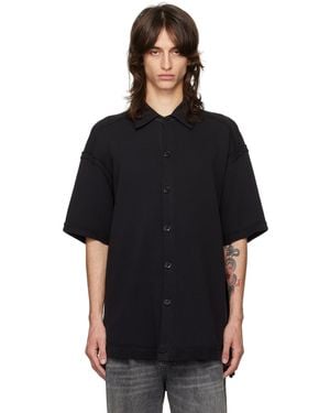 Greg Lauren ブラック Studio テリー シャツ