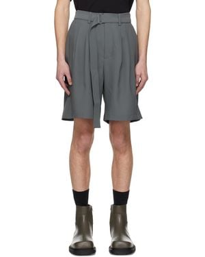 Attachment Belted Shorts - Black