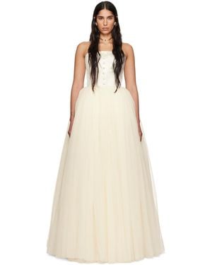 Bode Ssense Exclusive- Harbour Dress - Natural