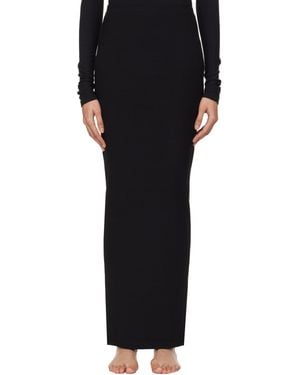 Skims Soft Lounge Long Maxi Skirt - Black